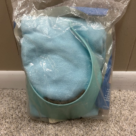 Vintage Chaise Mate Lounge Chair Cover and Visor Blue Deadstock New 1980s Retro - Picture 2 of 7